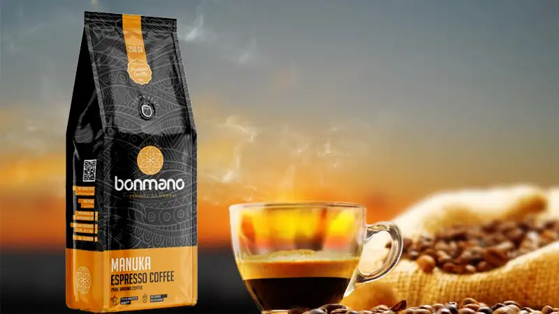 قهوه اسپرسو مانوکا بون مانو