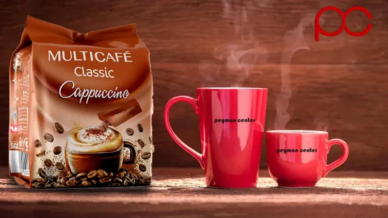 کاپوچینو به همراه پودر کاکائو مولتی کافه - 20 ساشه 25 گرمی